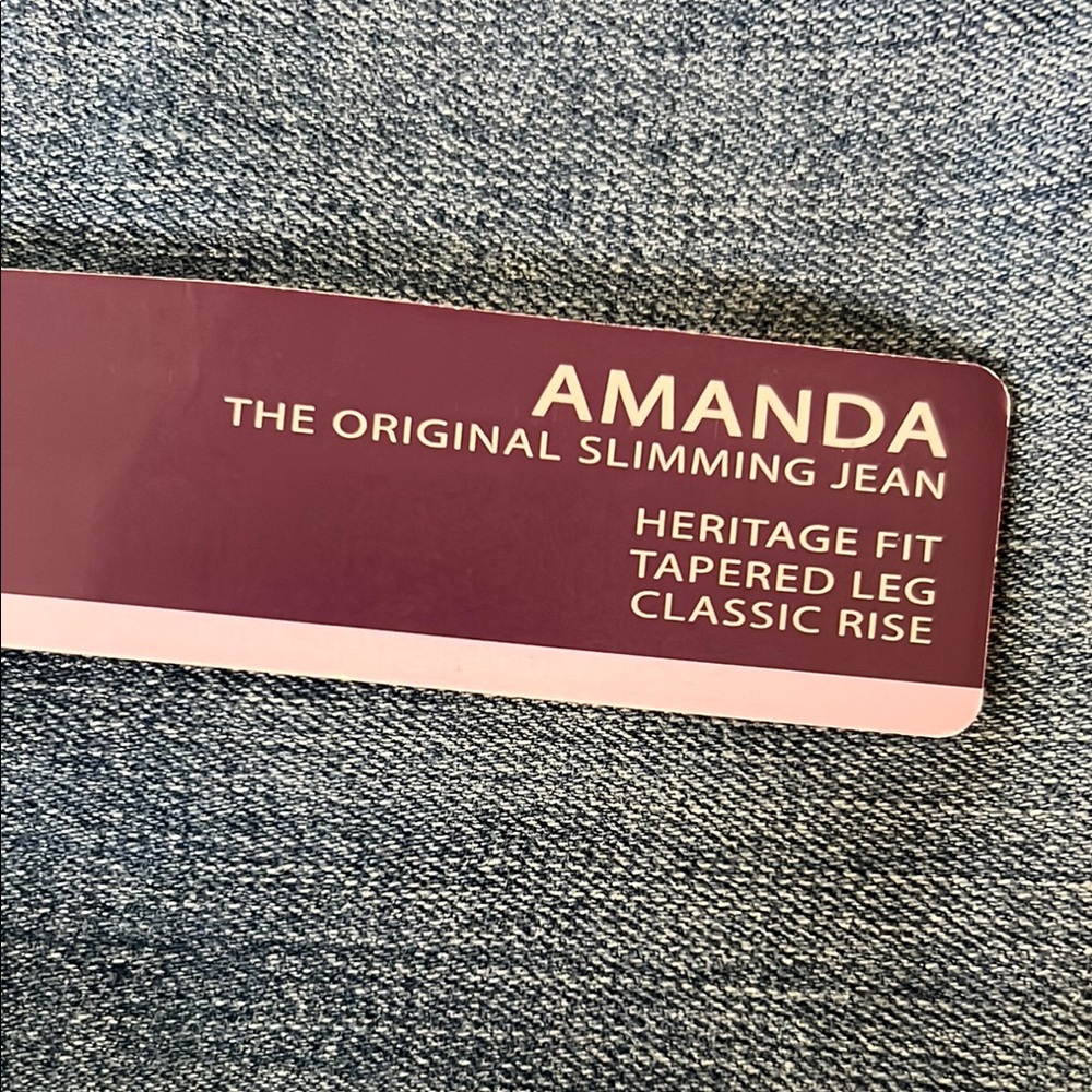 Gloria Vanderbilt Amanda Women's Blue Original Slimming Jean Size 10 P short - Picture 15 of 16